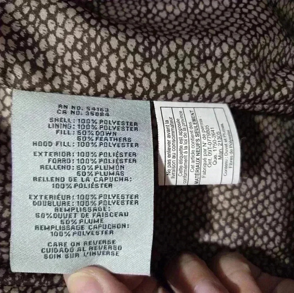 Cole Haan Signature Hooded Taffeta Down Puffer Light Gray Size Small #057 - Picture 9 of 11